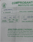 Comprobante de vigencia de derechos de los empleados
